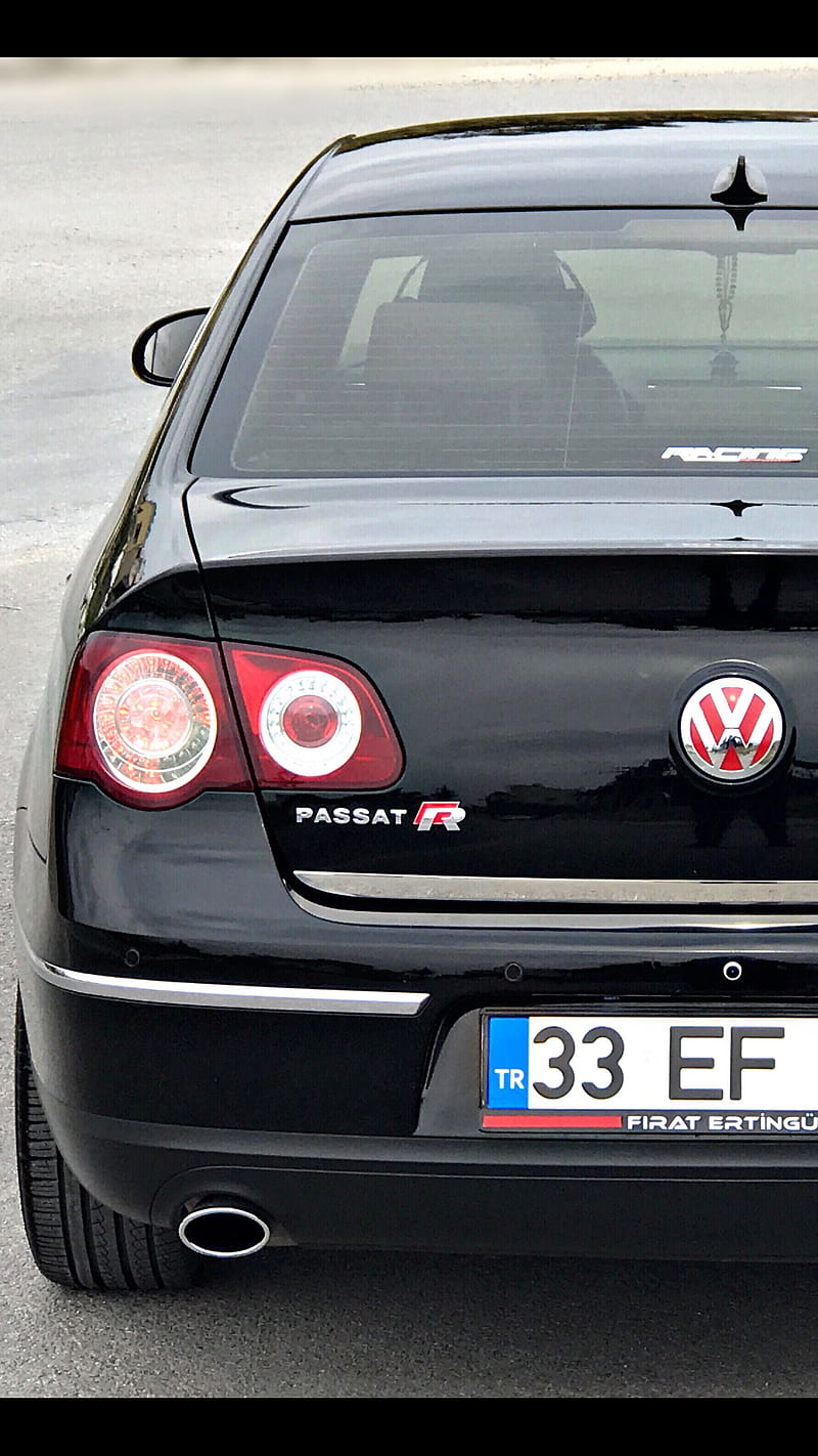 Download wallpapers Volkswagen Passat B5, tuning, stance, german cars,  black Passat, VW Passat, B5, Volkswagen