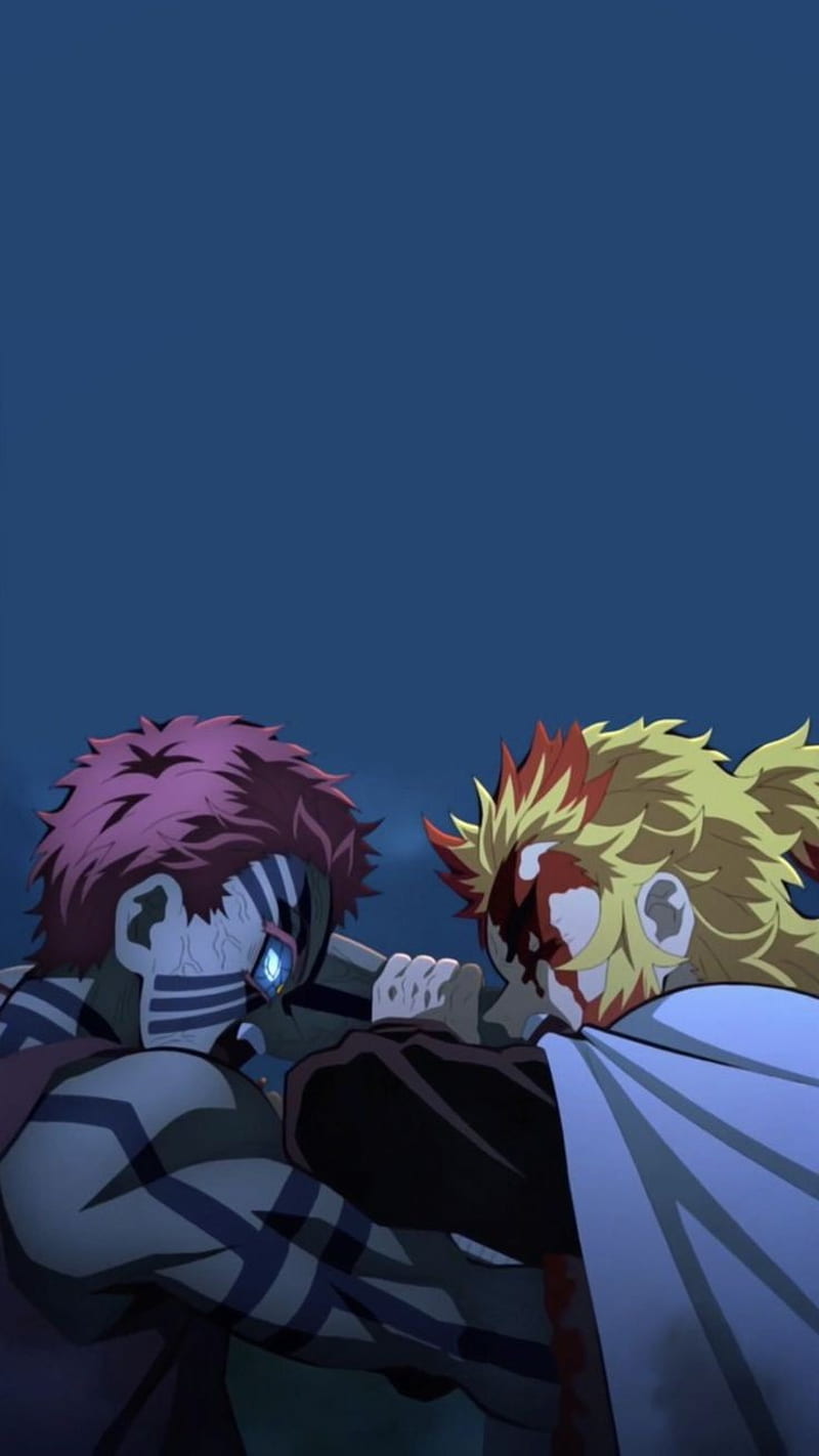 Demon Slayer  Kyojuro Rengoku Vs Akaza 4K wallpaper download