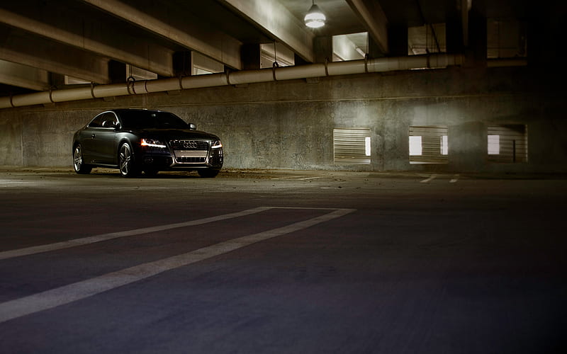 Audi S5 Garage, cool, dark, garage, car, s5, audi, HD wallpaper | Peakpx