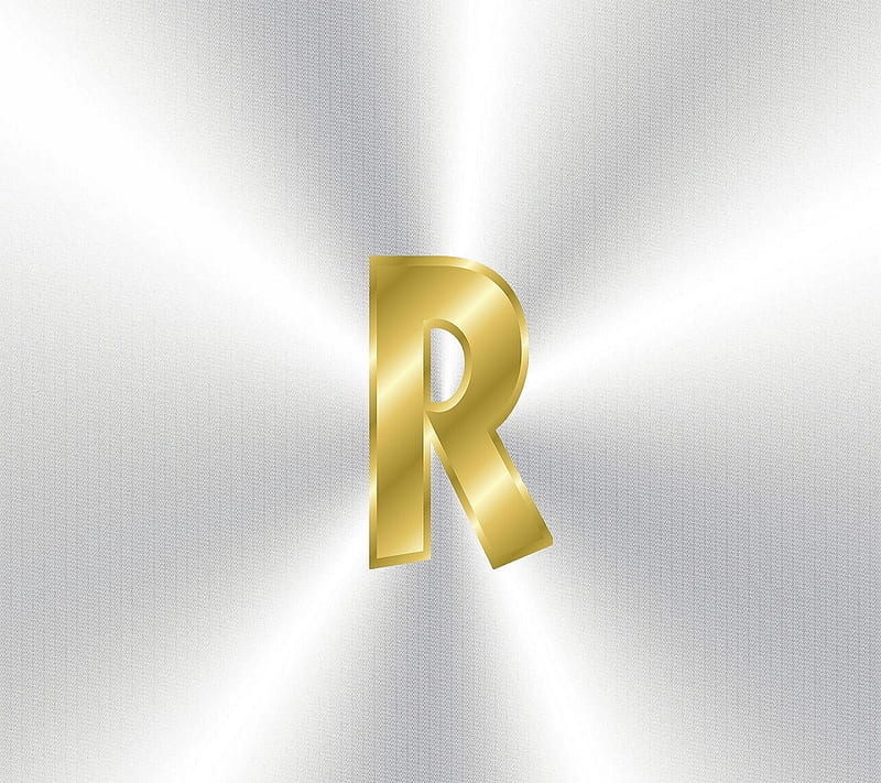 Letter R, abc, alphabet r, cool, cool letter r, rays, white rays, HD wallpaper