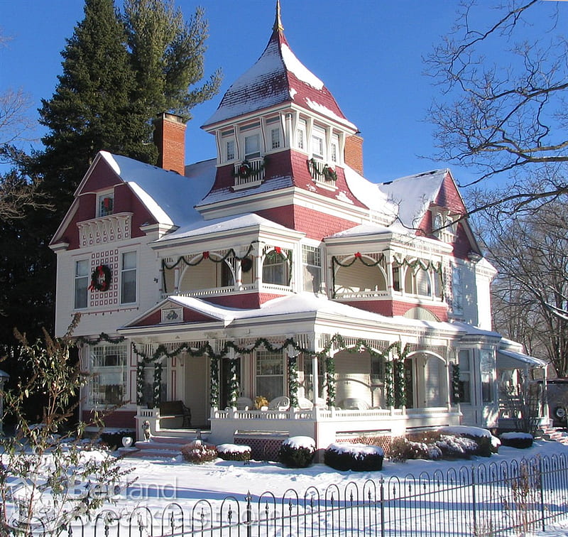 Bed and Breakfast Victorian, inn, house, bed and breakfast, victorian, HD wallpaper