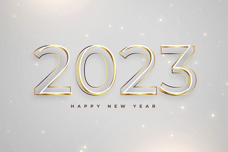 Happy New Year ~ 2023, 2023, gold, abstract, new year, HD wallpaper | Peakpx