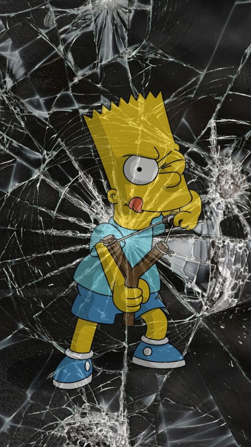 Bart Simpson, universe, garnet, para, designs, family, edge, digital, supreme, minimal, HD phone wallpaper