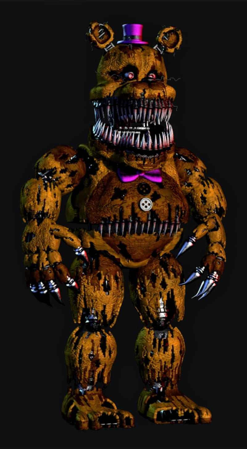 Nightmare Fredbear, five nights at freddys, fnaf, HD phone