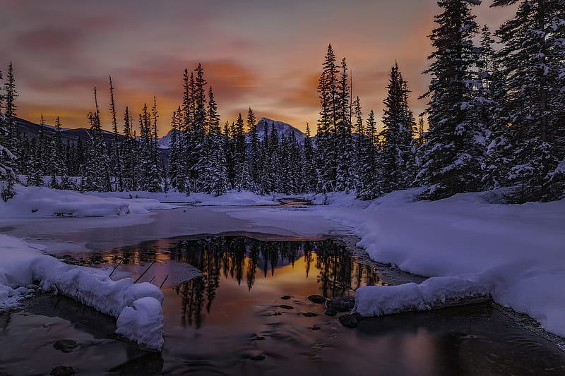 Frozen Mountain River, HD wallpaper