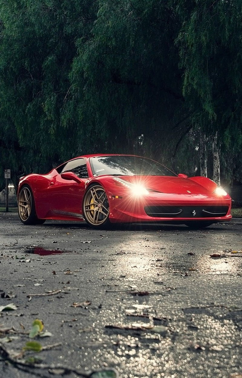 Ferrari, 458, car, red, HD phone wallpaper | Peakpx