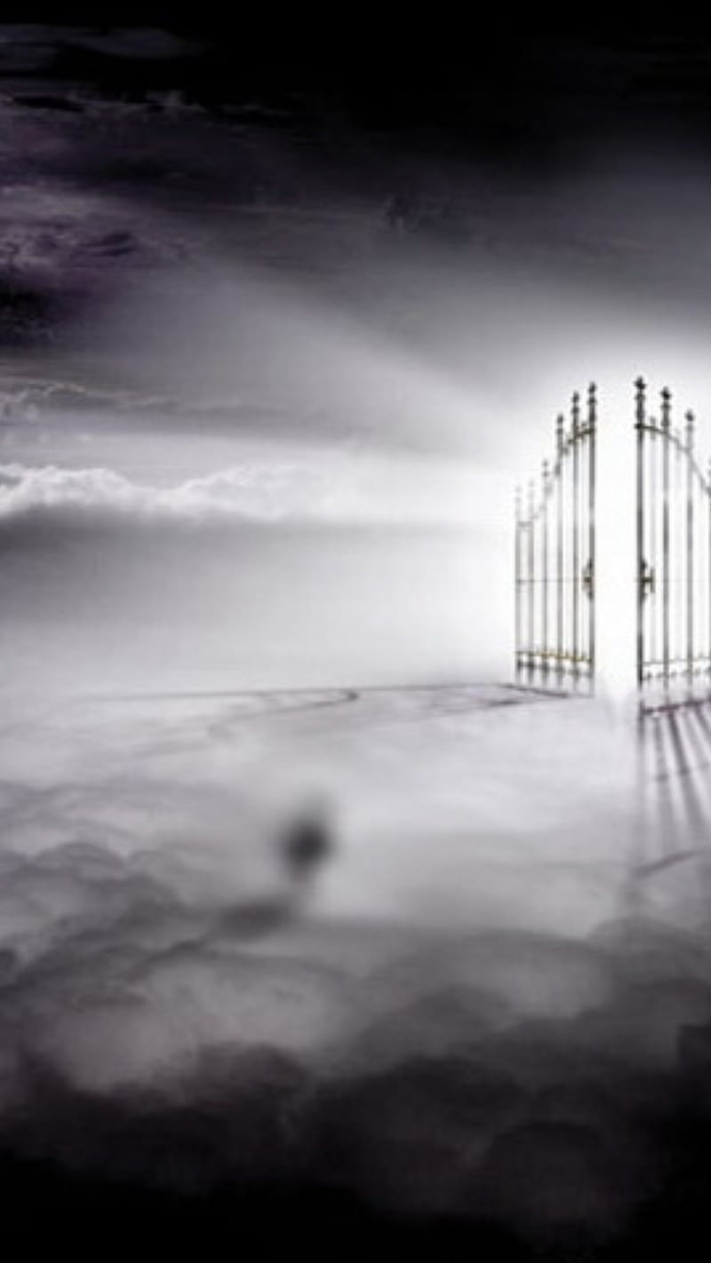 Heavensgate, afterlife, heaven, twilight, HD phone wallpaper