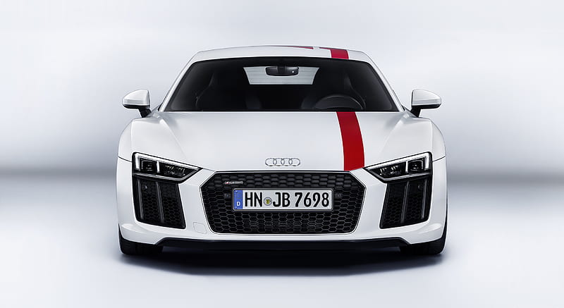 2018 Audi R8 RWS (Color: Ibis White) - Front , car, HD wallpaper