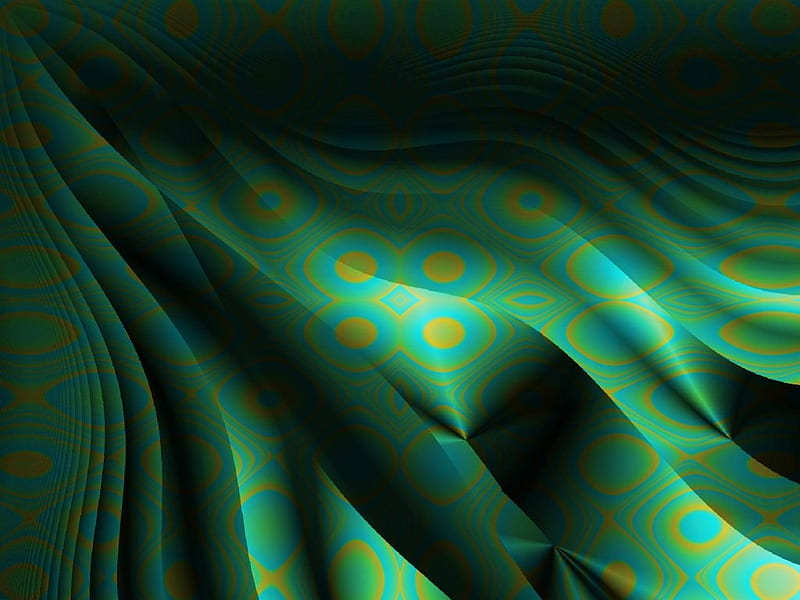 Blowing In The Wind 2, desenho, yellow, flow, green, fractal, HD wallpaper