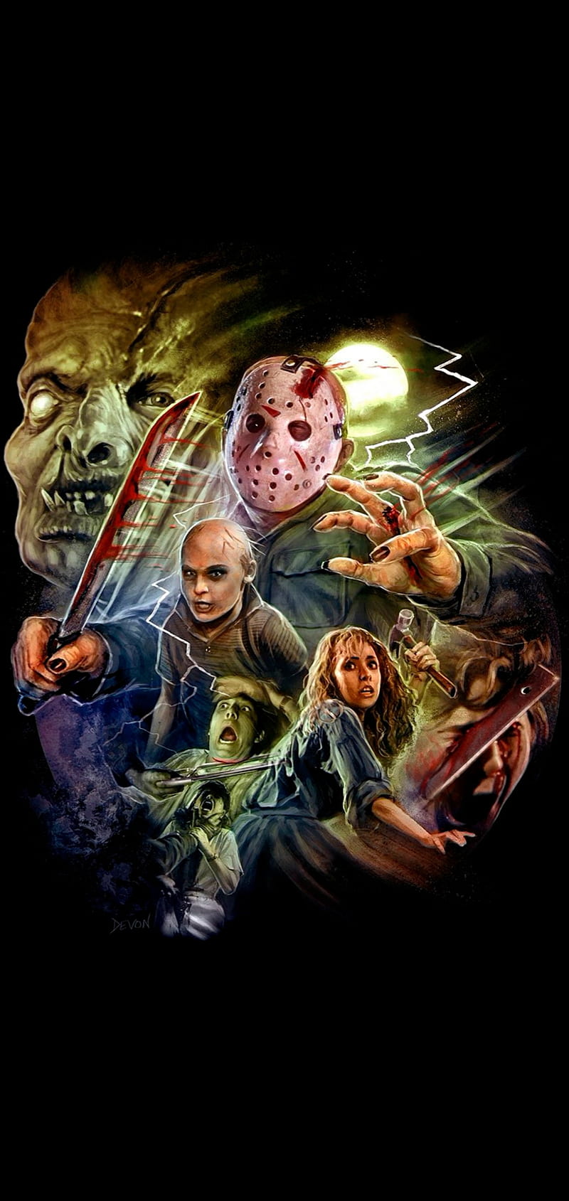 The Final Chapter, fan art, friday the 13th, horror movie, jason voorhees, HD phone wallpaper