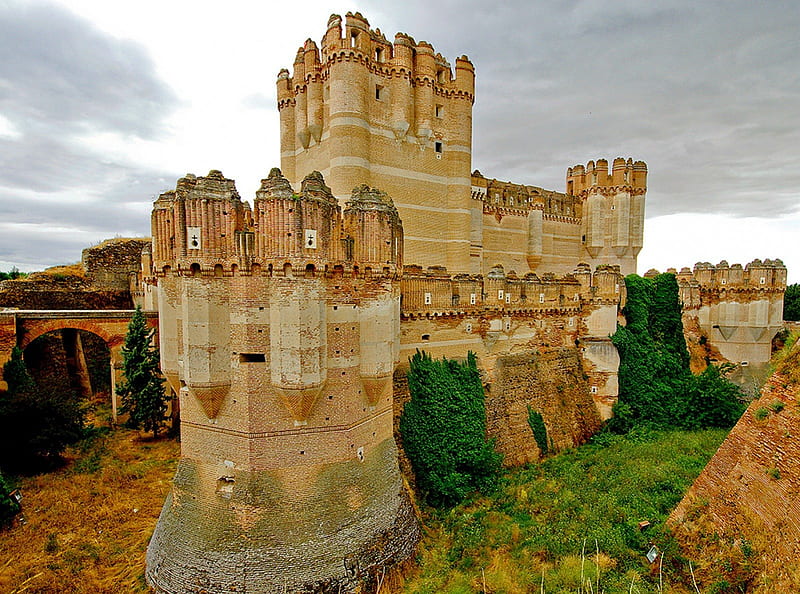 Cola Castle, Segovia, Spain, Landscape, Castle, Spain, Medieval, HD wallpaper