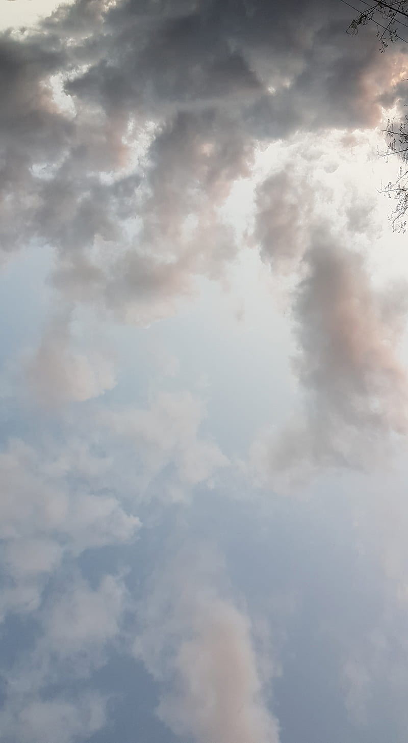Cielo nublado, gray, naturaleza, HD phone wallpaper
