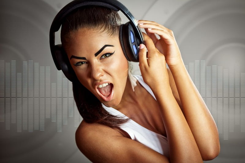 HD woman listening music wallpapers | Peakpx