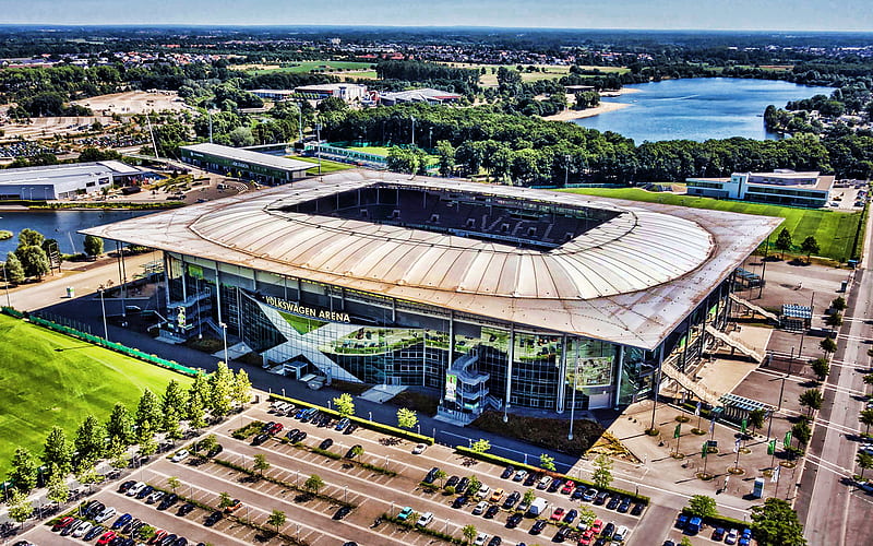 VfL Wolfsburg Arena, Volkswagen Arena, german football stadium, Wolfsburg FC stadium, VfL-Stadion, Germany, Bundesliga Stadiums, R, HD wallpaper