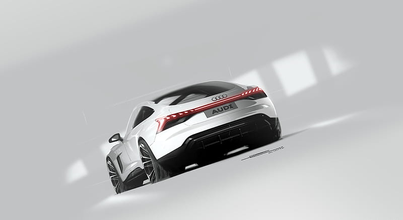 2022 Audi e-tron GT quattro - Design Sketch , car, HD wallpaper