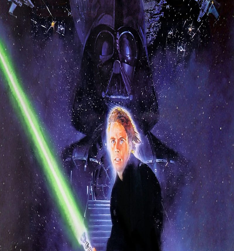 Luke y Vader, darth vader, luke skywalker, starwars, HD phone wallpaper