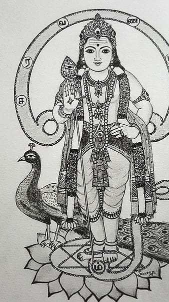 Lord Murugan , Karthikeya, Skanda Art Print , Home Decor - Etsy