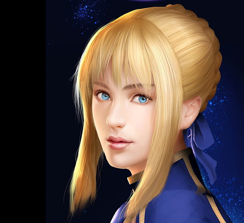 Saber Pretty Blond Cg Bonito Sublime Elegant Sweet Nice Close Up Fate Stay Night Hd 0868