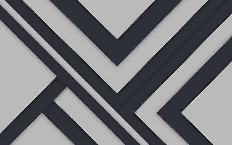 gray background, lines, strips, material design, geometry, abstract material, art, HD wallpaper