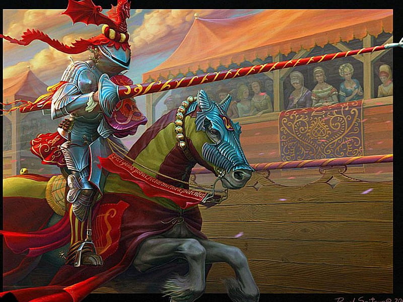 The Joust, armor, lance, sport, medieval, joust, tournament, horse, HD wallpaper