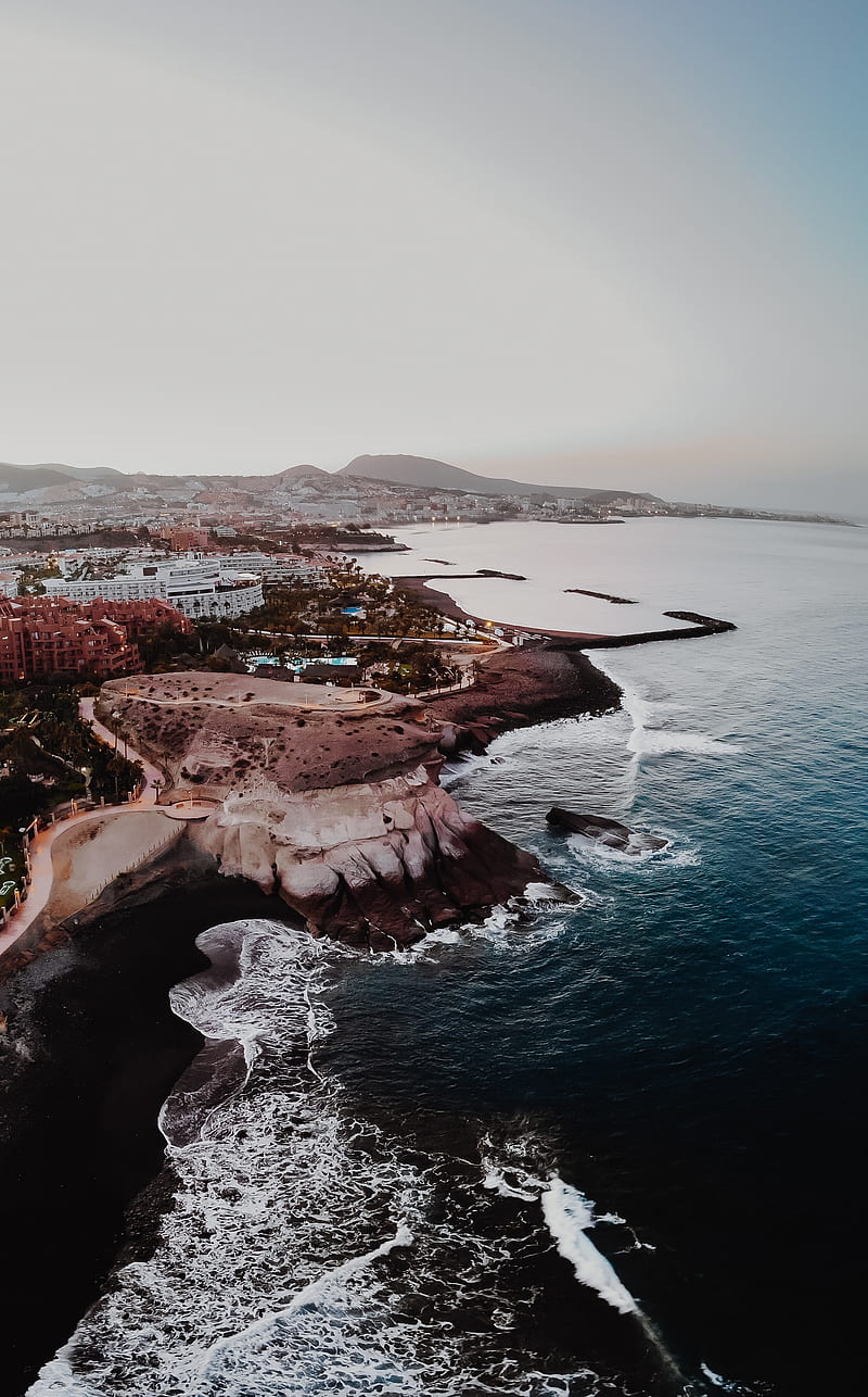 Tenerife, Spain, Benjamin Voros, coast, city, traveller, Tourism, HD phone wallpaper