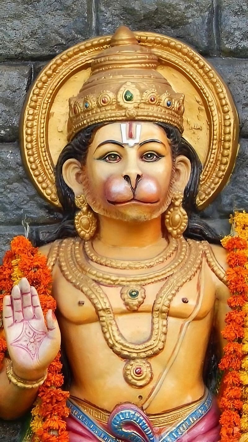 Hanuman Bhagwan, Temple, lord, god, bajrangbali, HD phone wallpaper