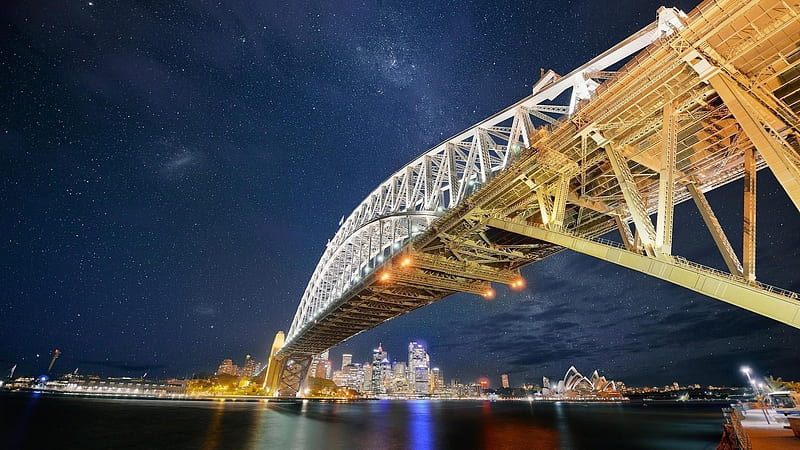 sydney harbour bridge, australia, sydney, harbour, bridge, HD wallpaper