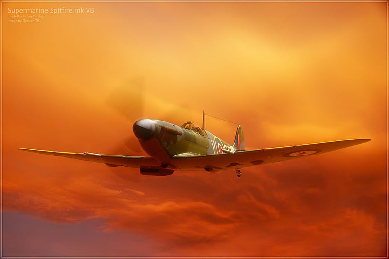 Military Aircraft, Supermarine Spitfire, Airplane, Cloud, HD wallpaper