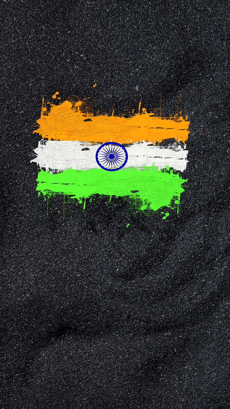 Republic, abstract, color, flag, india, tricolor, HD phone wallpaper