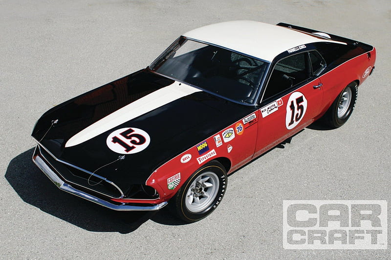 1969-Ford-Mustang-Boss-302, Classic, Mustang, 1969, Race, HD wallpaper