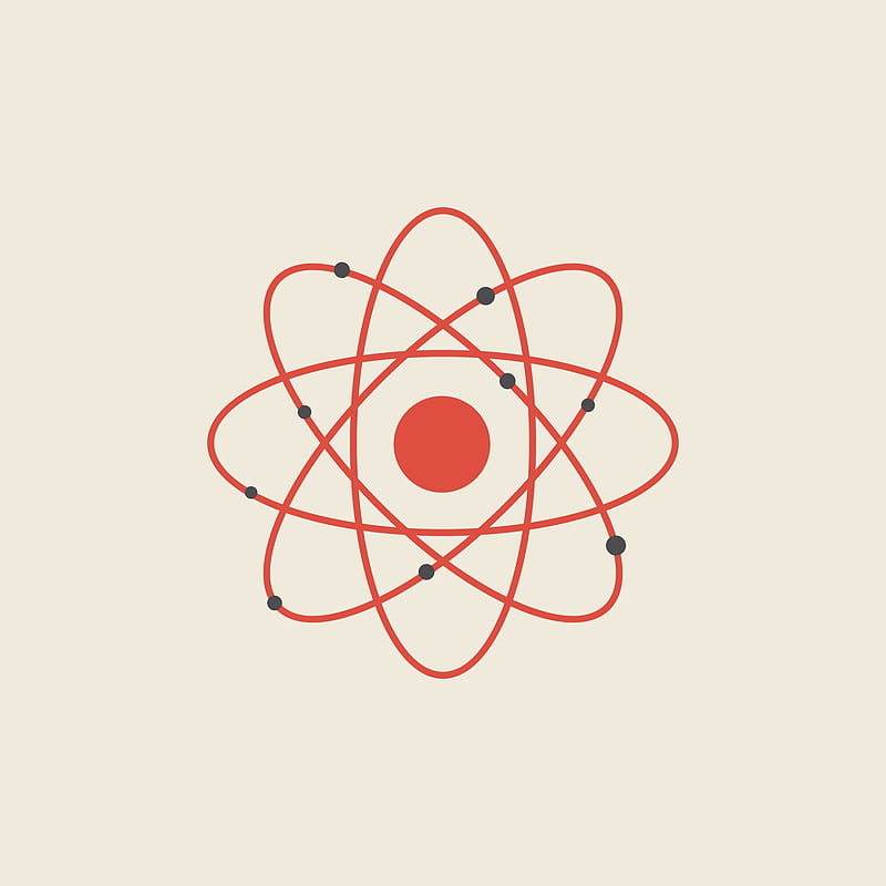 atom, minimal design, molecule, Abstract, HD phone wallpaper
