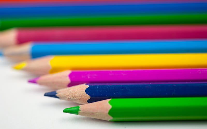 Colored pencils-High Quality, HD wallpaper