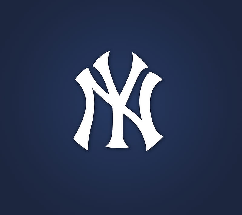 Yankees Logo Blue, baseball, new york, HD wallpaper