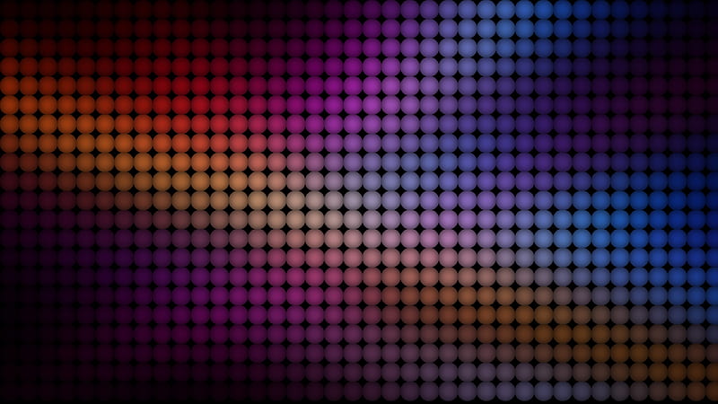 pastel dots, illussion, dual monitor, color transition, Abstract, HD wallpaper