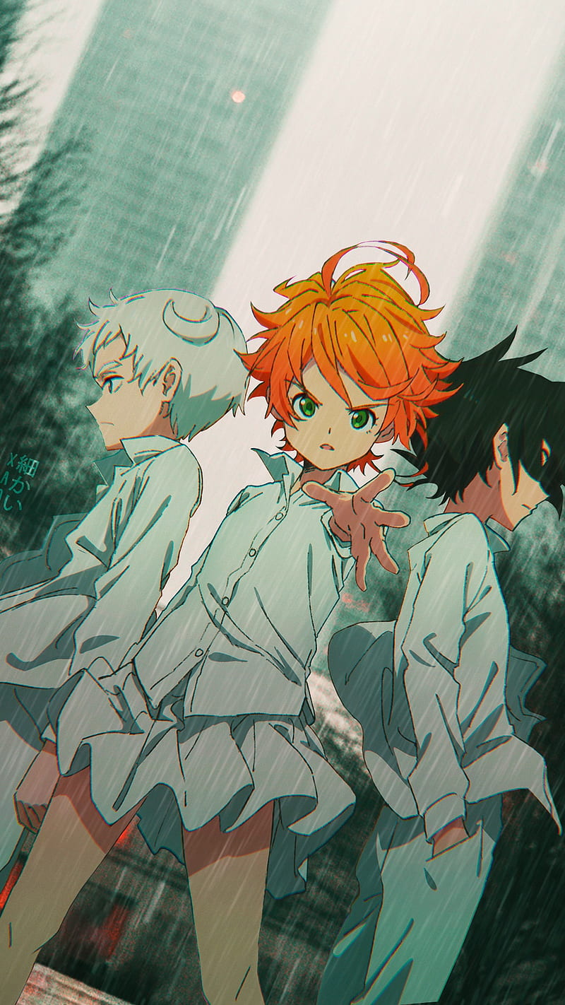 Norman-Emma-Ray, anime, anime x reality, animes, emma, norman, ray, the  promised neverland, HD phone wallpaper | Peakpx