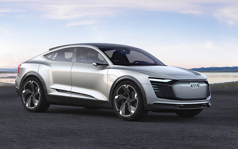 Audi e-tron Sportback, 2018 concept, SUV, electric car, German cars, Audi, HD wallpaper