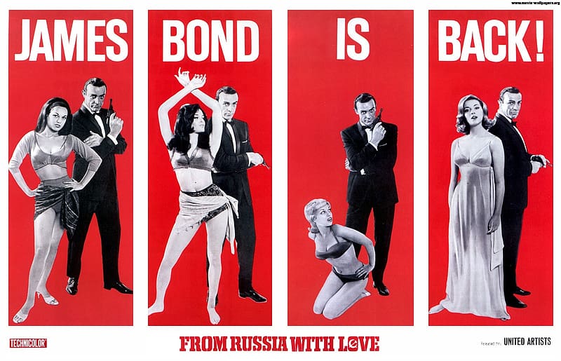 James Bond, Movie, Sean Connery, Daniela Bianchi, Tatiana Romanova, From Russia With Love, HD wallpaper