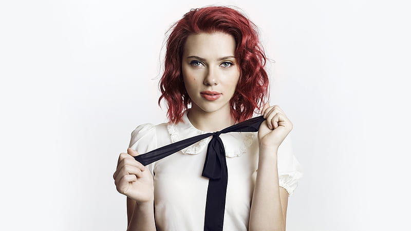scarlett johansson, redhead, pretty, actress, attractive, Girls, HD wallpaper