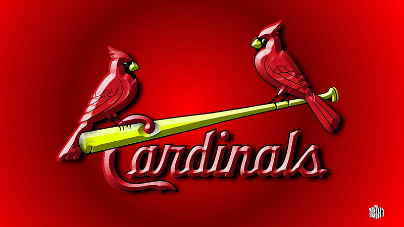 Download wallpapers St Louis Cardinals flag, 4k, red and white 3D