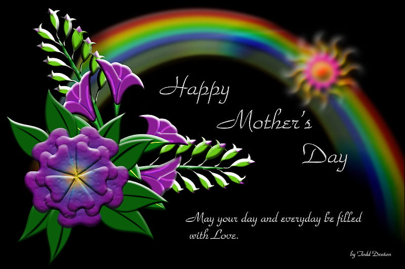 Happy Mother's Day, mothers day card, for mom, 3-d mothers day , 3-d mothers day card, HD wallpaper