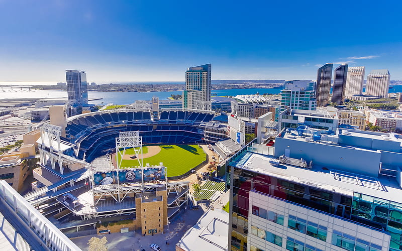 San Diego, Petco Park, baseball stadium, California, USA, baseball,  cityscape, HD wallpaper