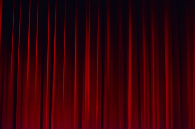 red curtain, HD wallpaper