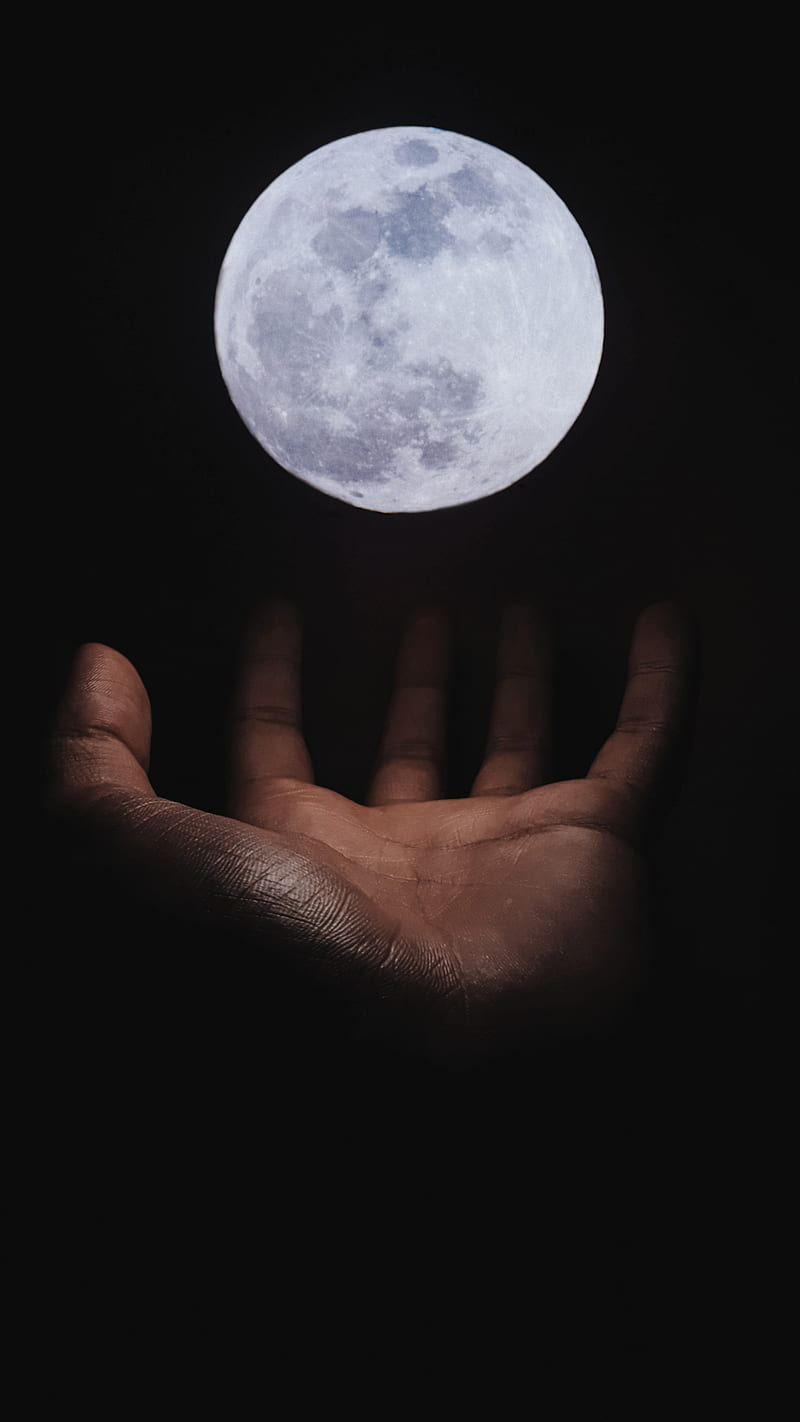 Moon, blue, dark, full, good, good night, love, moonlight, night ...