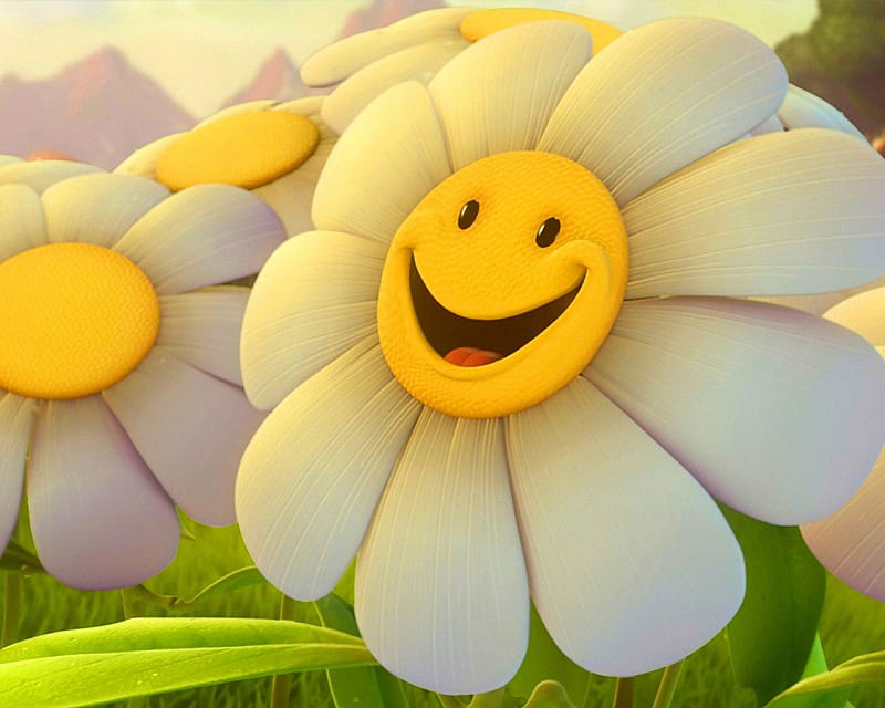 HAPPY PANSIES, FUNNY, CUTE, FACES, NATURE, FANTASY, CARTOON, PANSIES, PANSY, FLOWERS, ABSTRACT, HD wallpaper