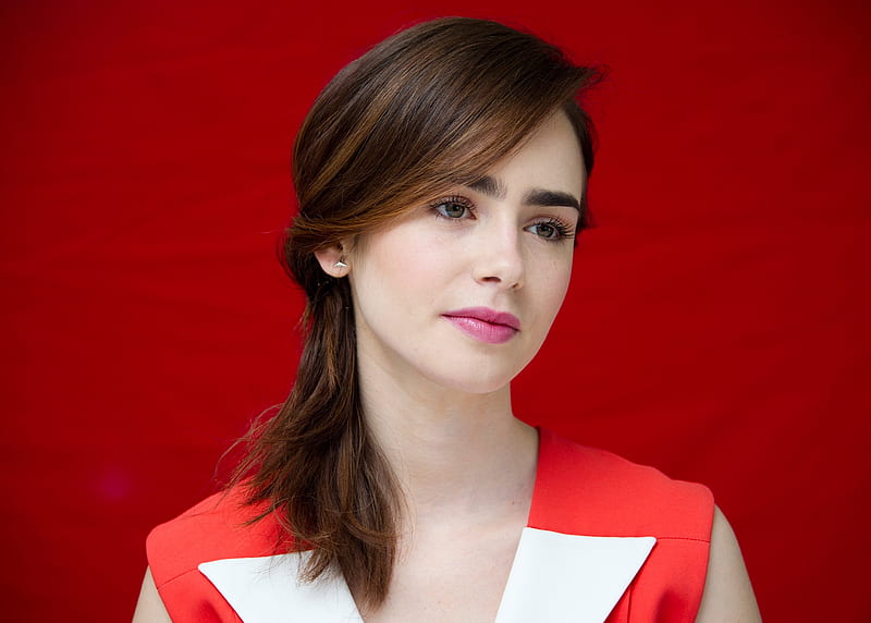 Gorgeous Lily Collins, lily-collins, girls, celebrities, model, HD wallpaper