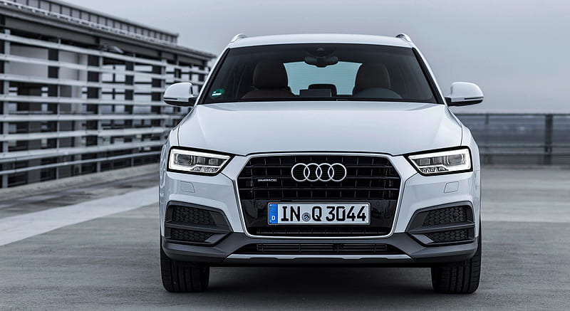 2015 Audi Q3 (Glacier White) - Front , car, HD wallpaper