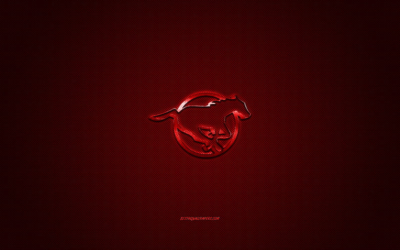 Calgary Stampeders logo, Canadian football club, CFL, red logo, red carbon fiber background, Canadian football, Calgary, Canada, Calgary Stampeders, HD wallpaper
