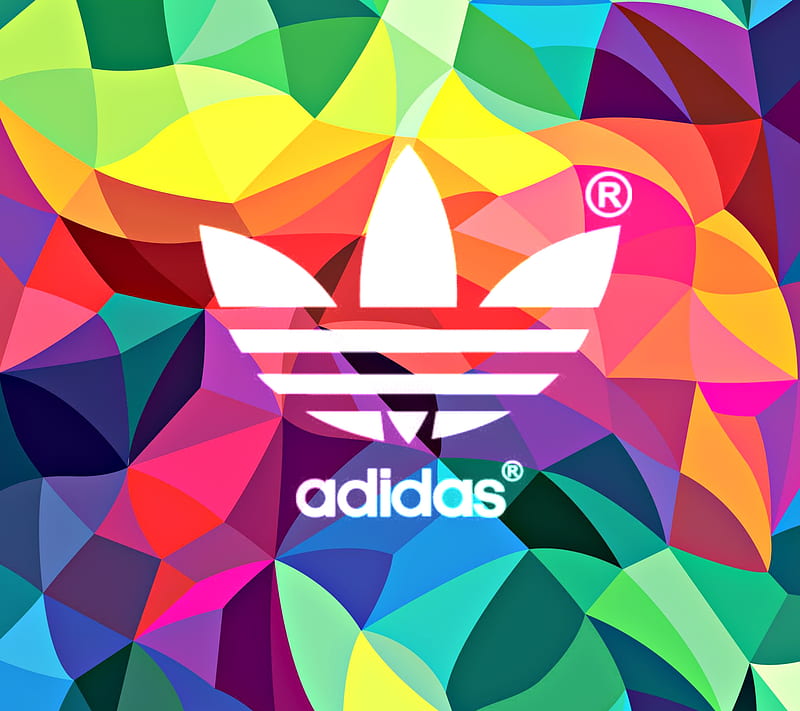 Adidas, brand, colors, logo, HD wallpaper