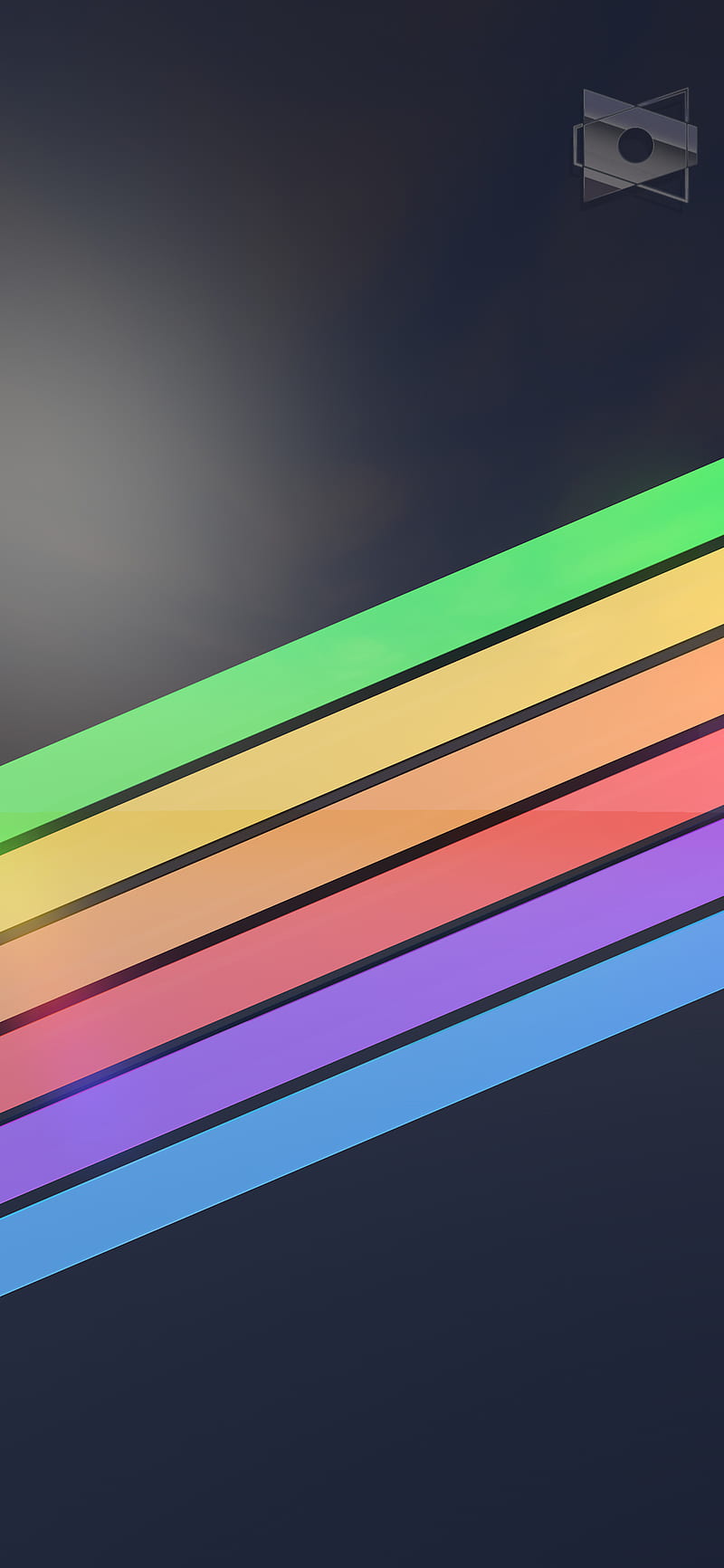Glossy Rainbow, 2018, apple, car, cool, iphone, pride, retro, HD phone wallpaper