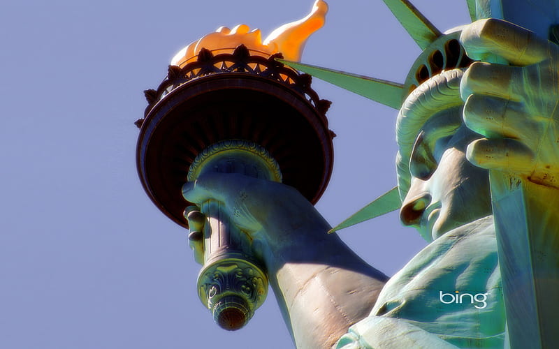 Statue of Liberty-Bing, HD wallpaper